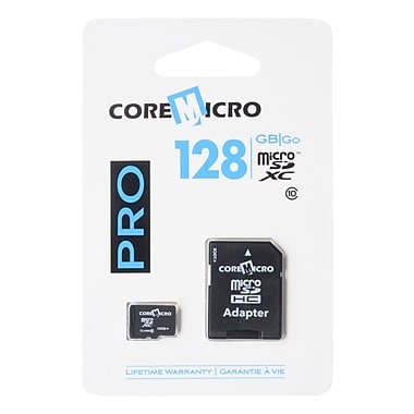 CoreMicro 128GB microSDX CL10 w/ Adapter